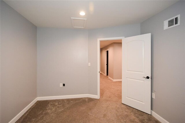 view of carpeted empty room