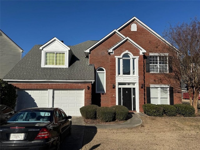 front facade featuring a garage