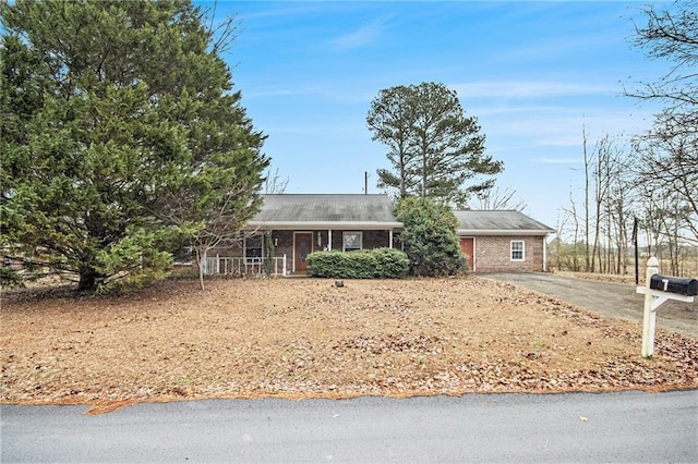 view of ranch-style home