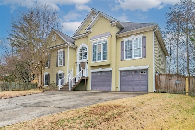 split foyer home with a garage