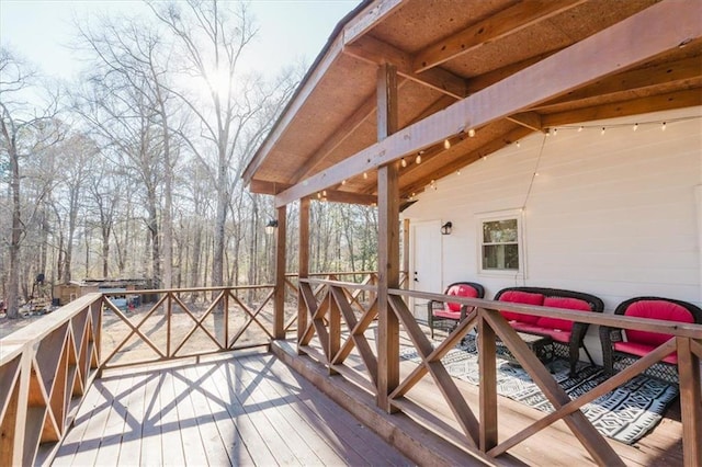 view of wooden terrace