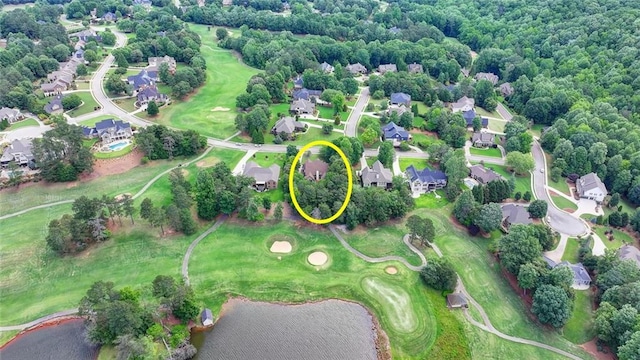 4478 Longmead Rd, Flowery Branch, GA 30542 - aerial perspective of suburban area with a golf course