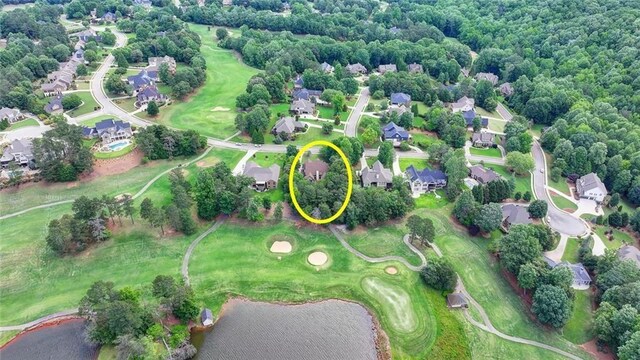 4478 Longmead Rd, Flowery Branch, GA 30542 - aerial view of residential area featuring a local golf course