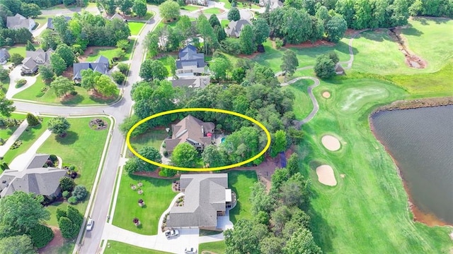 4478 Longmead Rd, Flowery Branch, GA 30542 - aerial overview of property's location with nearby suburban area, a large body of water, and a golf club