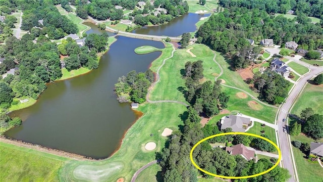 4478 Longmead Rd, Flowery Branch, GA 30542 - aerial view of property and surrounding area featuring a nearby body of water and a tree filled landscape