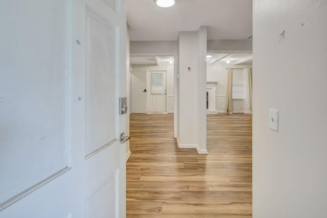 333 Lynne Cir, Alpharetta, GA 30009 - corridor with light wood-style flooring and baseboards