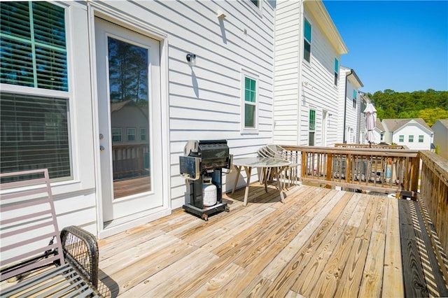 458 Bishop Ln, Woodstock, GA 30188 - wooden deck featuring grilling area