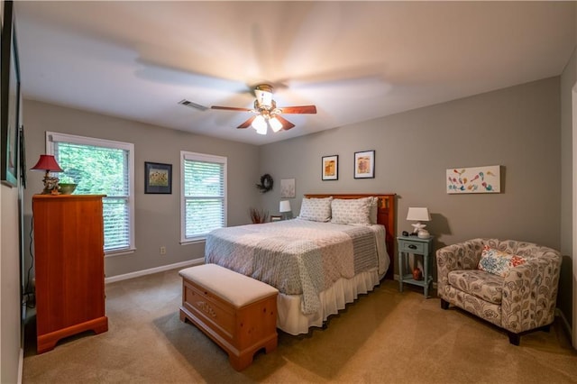 3833 Savannah Sq E, Atlanta, GA 30340 - carpeted bedroom featuring baseboards and ceiling fan