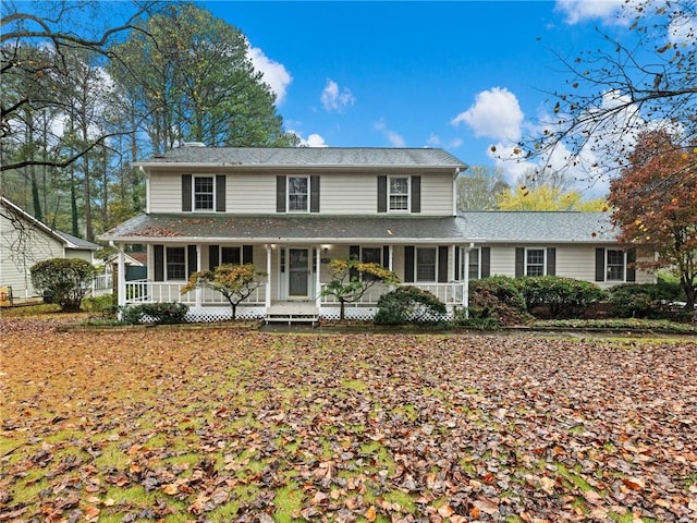 view of front of house featuring covered porch