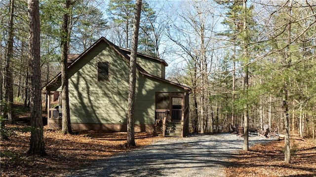 view of front of home