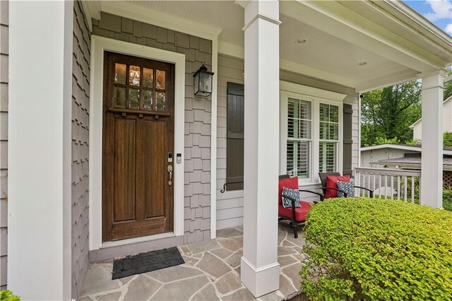 2585 Drew Valley Rd NE, Brookhaven, GA 30319 - entrance to property featuring covered porch