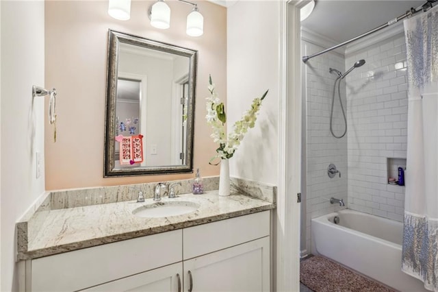2585 Drew Valley Rd NE, Brookhaven, GA 30319 - full bath with vanity and shower / bathtub combination with curtain