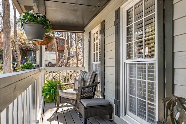 balcony with a porch