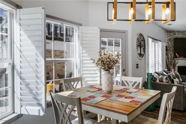 view of dining space