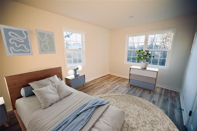 unfurnished bedroom featuring light hardwood / wood-style flooring and a closet