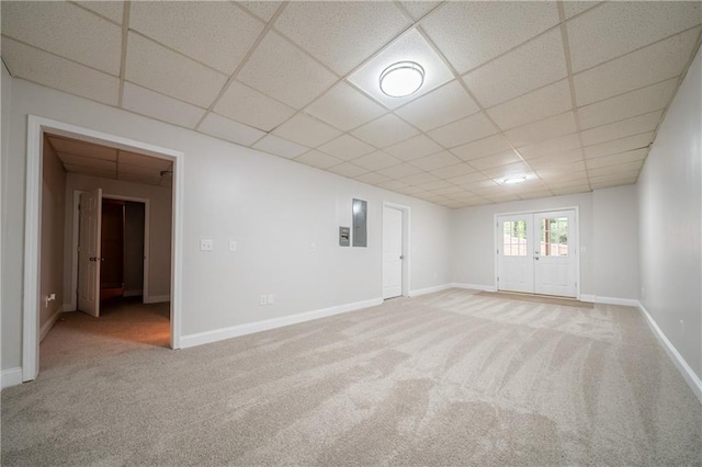 4495 Riders Ridge Trl, Snellville, GA 30039 - spare room featuring carpet, a drop ceiling, and baseboards