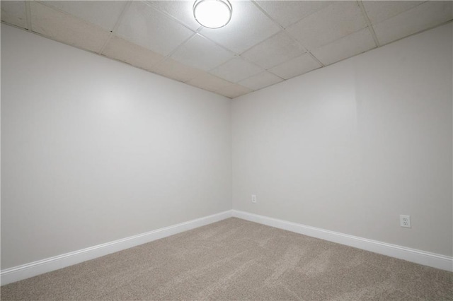 4495 Riders Ridge Trl, Snellville, GA 30039 - carpeted empty room featuring a paneled ceiling and baseboards