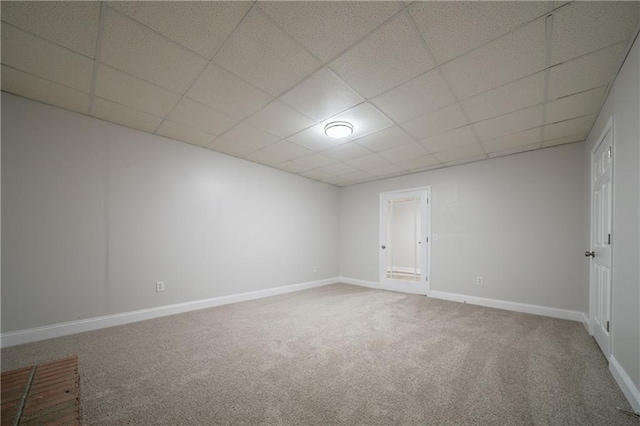 4495 Riders Ridge Trl, Snellville, GA 30039 - carpeted empty room featuring a drop ceiling and baseboards