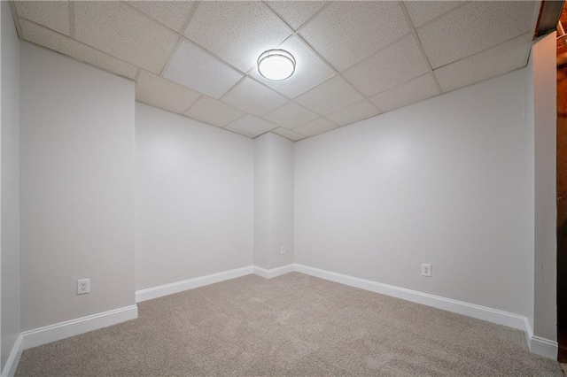 4495 Riders Ridge Trl, Snellville, GA 30039 - empty room featuring carpet floors, a drop ceiling, and baseboards