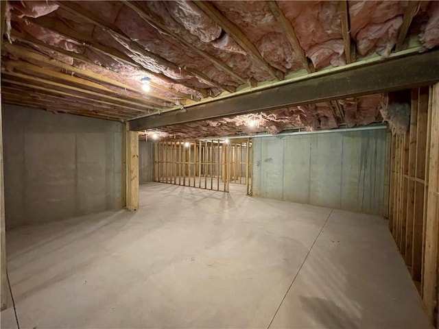 view of basement