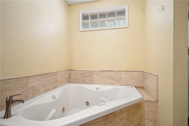bathroom featuring a whirlpool tub