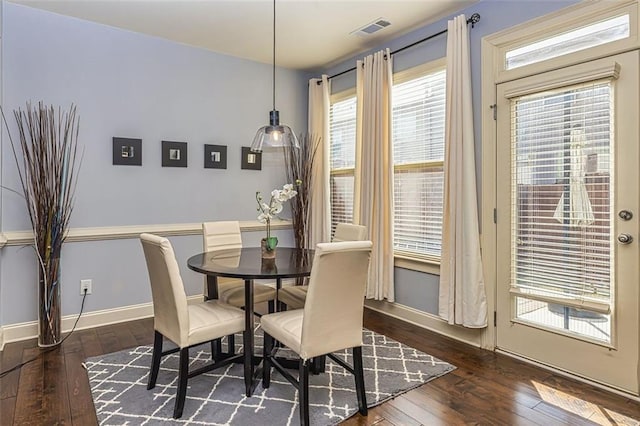 5008 Whiteoak Pointe SE Unit 15, Smyrna, GA 30080 - dining room with hardwood / wood-style floors and baseboards