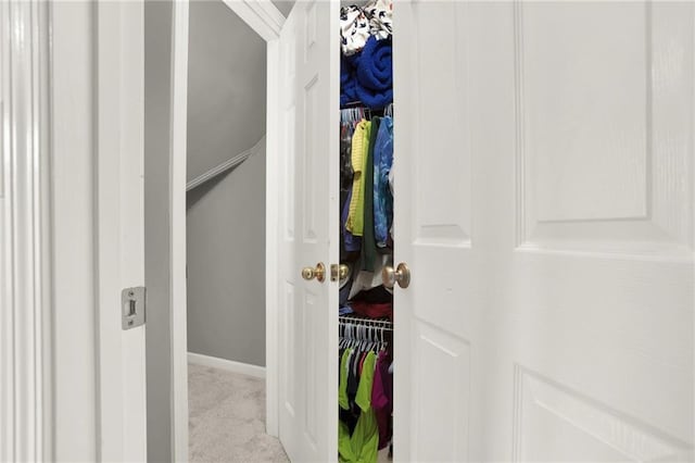 view of closet