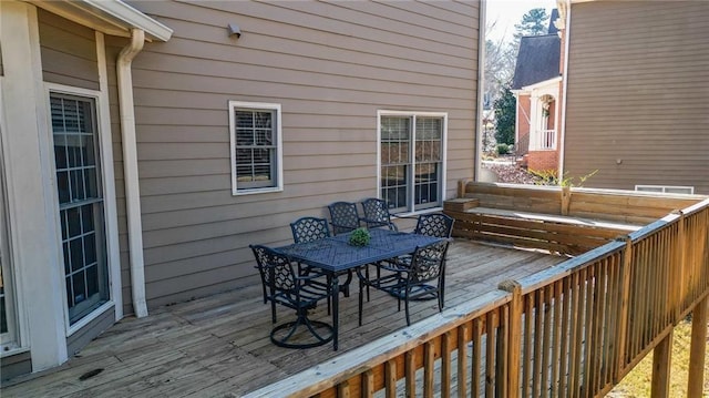 view of wooden terrace