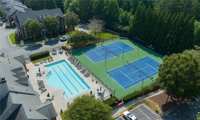 11715 Dancliff Trce, Alpharetta, GA 30009 - drone / aerial view of a pool