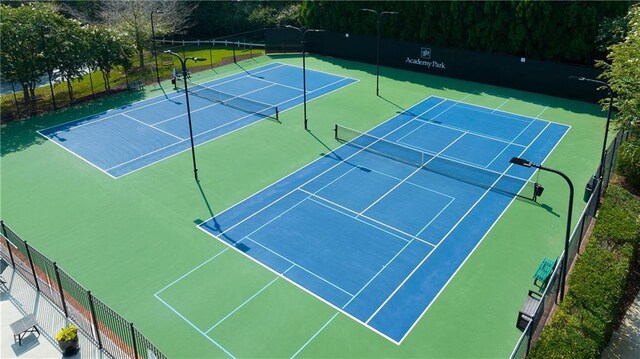 11715 Dancliff Trce, Alpharetta, GA 30009 - view of tennis court with fence