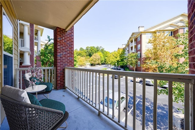 view of balcony