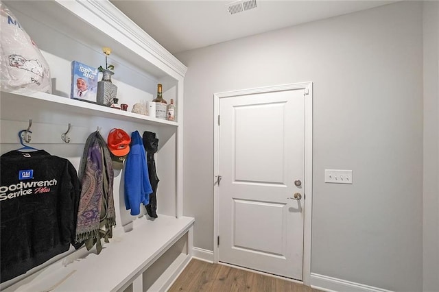 686 Stark St, Lawrenceville, GA 30046 - mudroom featuring wood finished floors and baseboards
