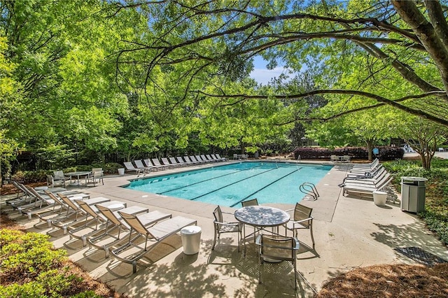 community pool featuring a patio