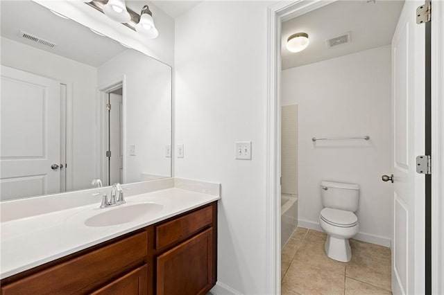325 Cranbrooke Cir, Suwanee, GA 30024 - bathroom with vanity, tile patterned flooring, and  shower combination