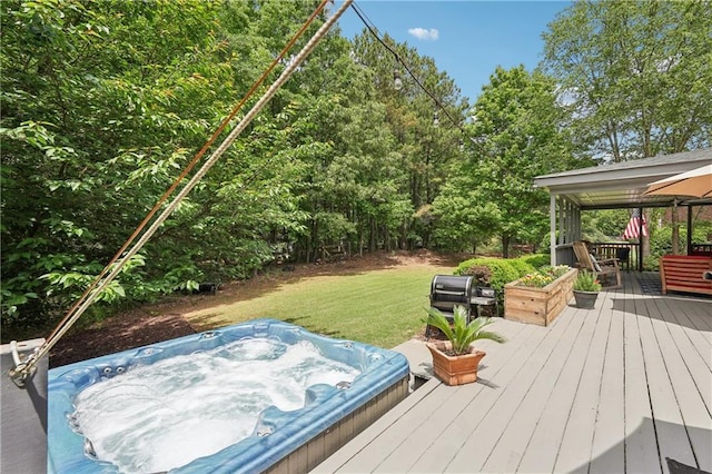 3235 Munsey Ct, Cumming, GA 30041 - deck with a yard and grilling area