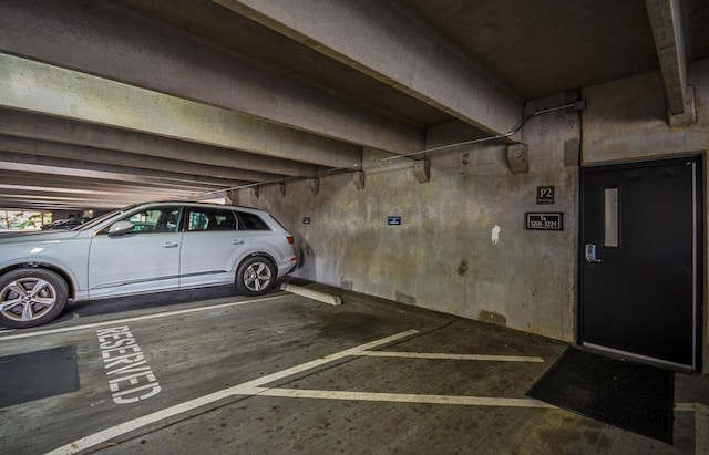 view of parking deck