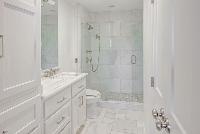 300 Johnson Ferry Rd NE Unit A706, Atlanta, GA 30328 - bathroom with a stall shower, toilet, and vanity