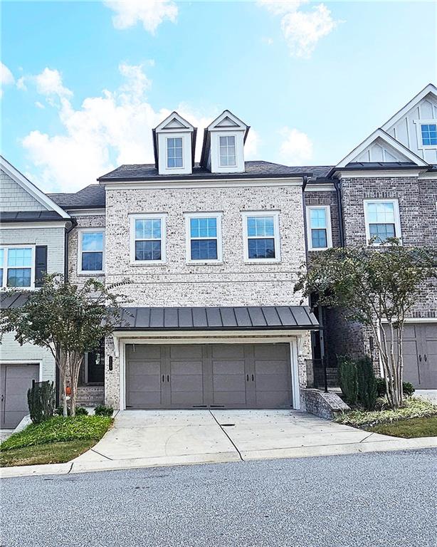 view of property with a garage