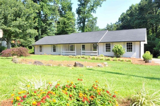 5974 SW Four Winds Dr SW, Lilburn, GA 30047 - ranch-style house with covered porch and a front yard
