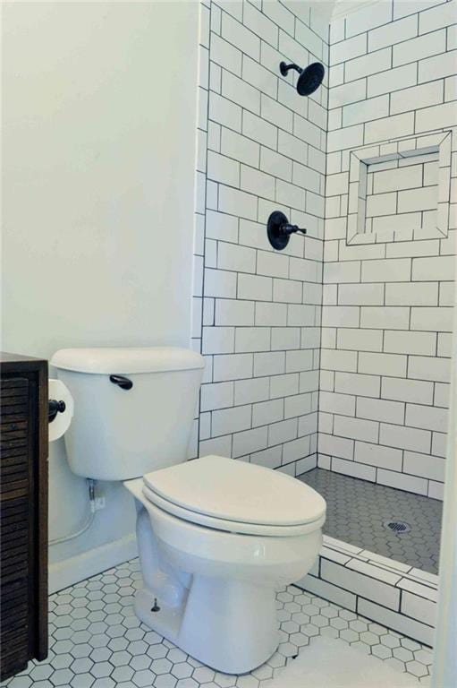 5974 SW Four Winds Dr SW, Lilburn, GA 30047 - full bathroom with tile patterned floors, a shower stall, and vanity