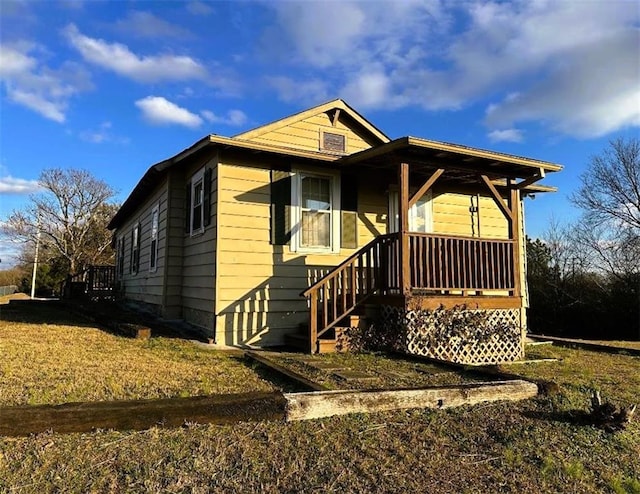 view of bungalow-style home