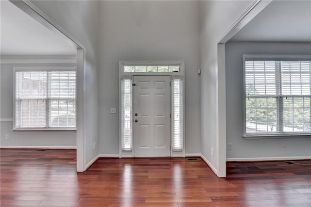 3805 Roxwood Park Dr, Buford, GA 30518 - foyer with wood finished floors and plenty of natural light