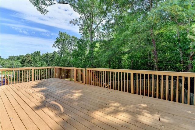 3805 Roxwood Park Dr, Buford, GA 30518 - wooden deck featuring a forest view