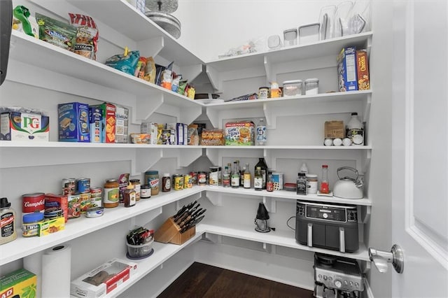 view of pantry