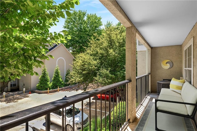 3655 Habersham Rd NE Unit 203, Atlanta, GA 30305 - balcony with central AC unit