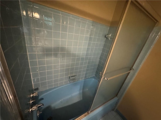 bathroom featuring bathtub / shower combination