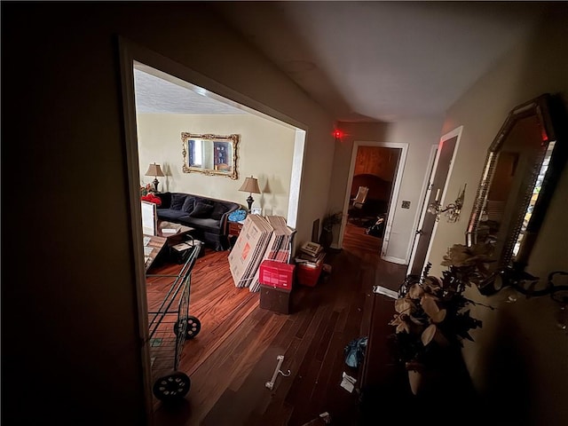 living room featuring wood finished floors