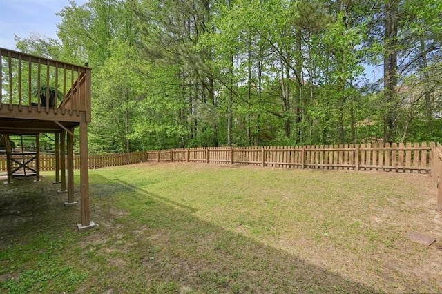3130 Crestmont Way NW, Kennesaw, GA 30152 - view of yard with a wooden deck