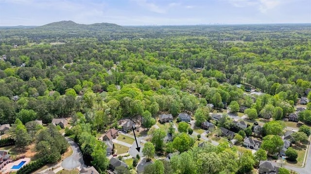 3130 Crestmont Way NW, Kennesaw, GA 30152 - aerial view of property's location featuring a heavily wooded area