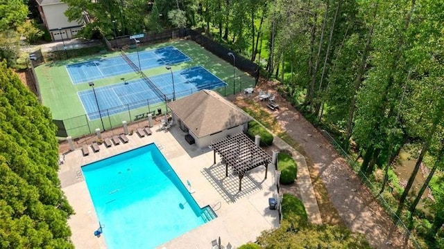 3130 Crestmont Way NW, Kennesaw, GA 30152 - aerial view of property and surrounding area featuring a pool